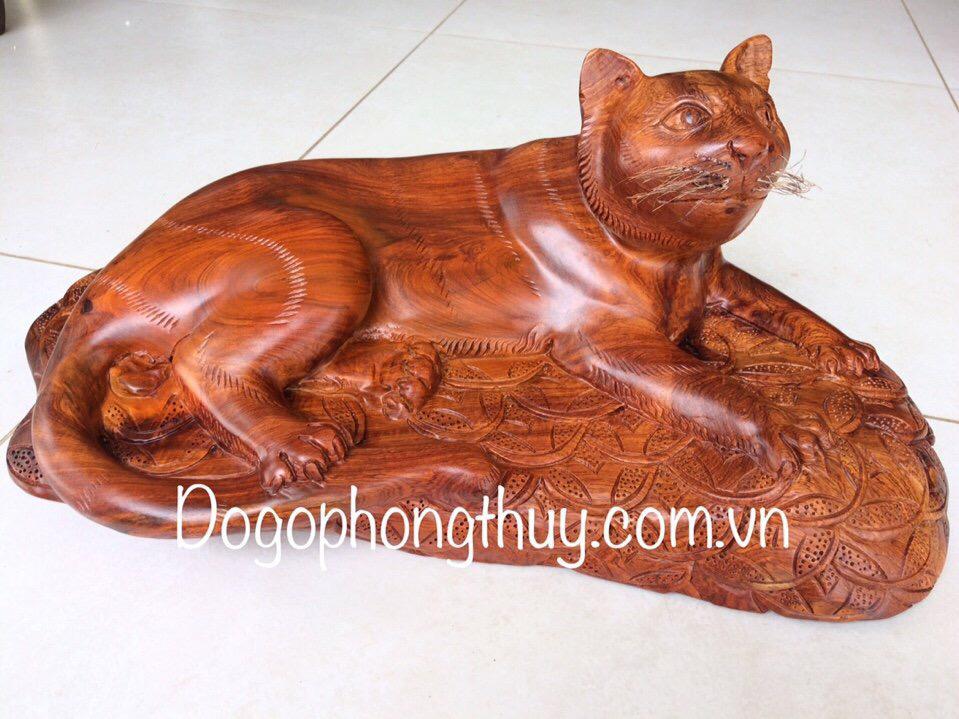 Tượng mèo gỗ phong thủy nên đặt tại đâu ?