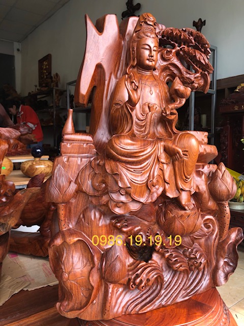 tượng quan âm gỗ hương